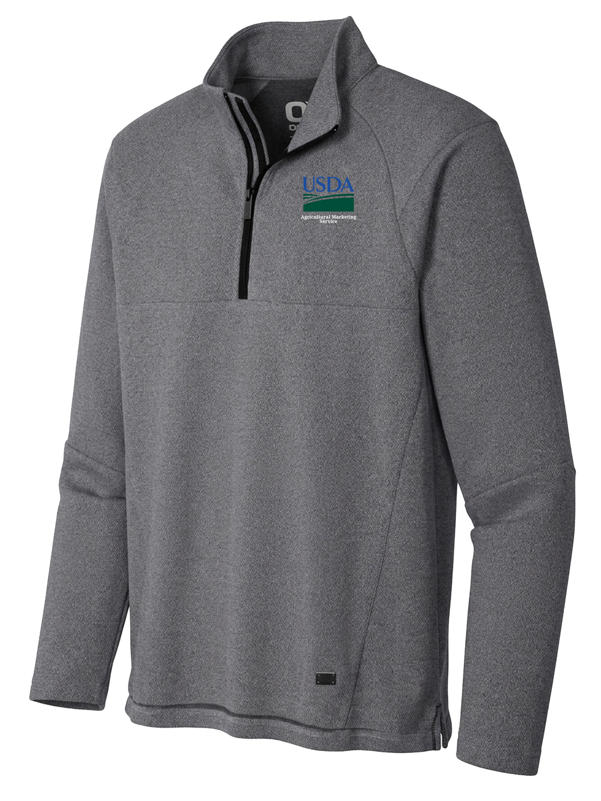 Agriculture Marketing Service (AMS) Men's Transition Quarter Zip Slate Gray government employee uniform shirt