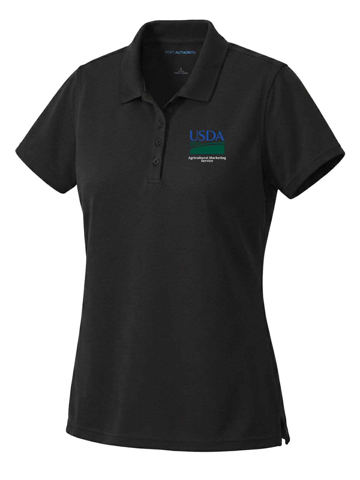 Agriculture Marketing Service (AMS) Women's Dri Fit Polo Black government employee uniform shirt