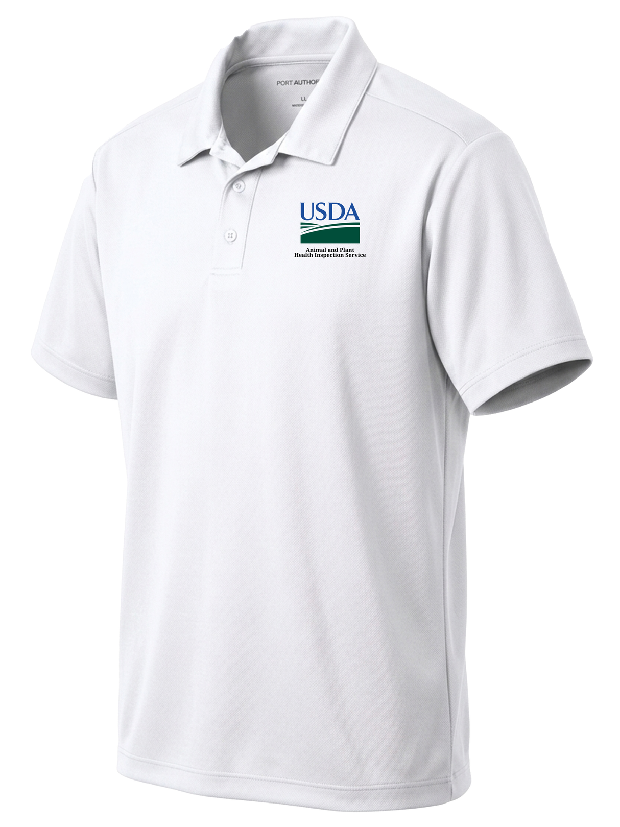 Animal and Plant Health Inspection Service (APHIS) Men's Dri Fit Polo White government employee uniform shirt
