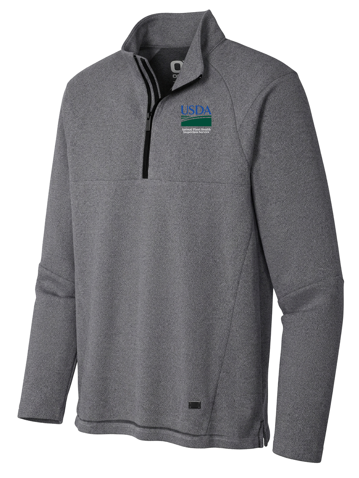 Animal and Plant Health Inspection Service (APHIS) Men's Transition Quarter Zip Slate Gray government employee uniform shirt