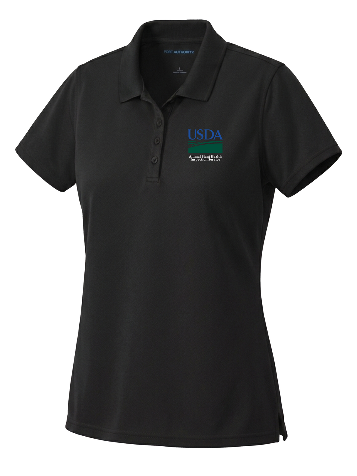Animal and Plant Health Inspection Service (APHIS) Women's Dri Fit Polo Black government employee uniform shirt