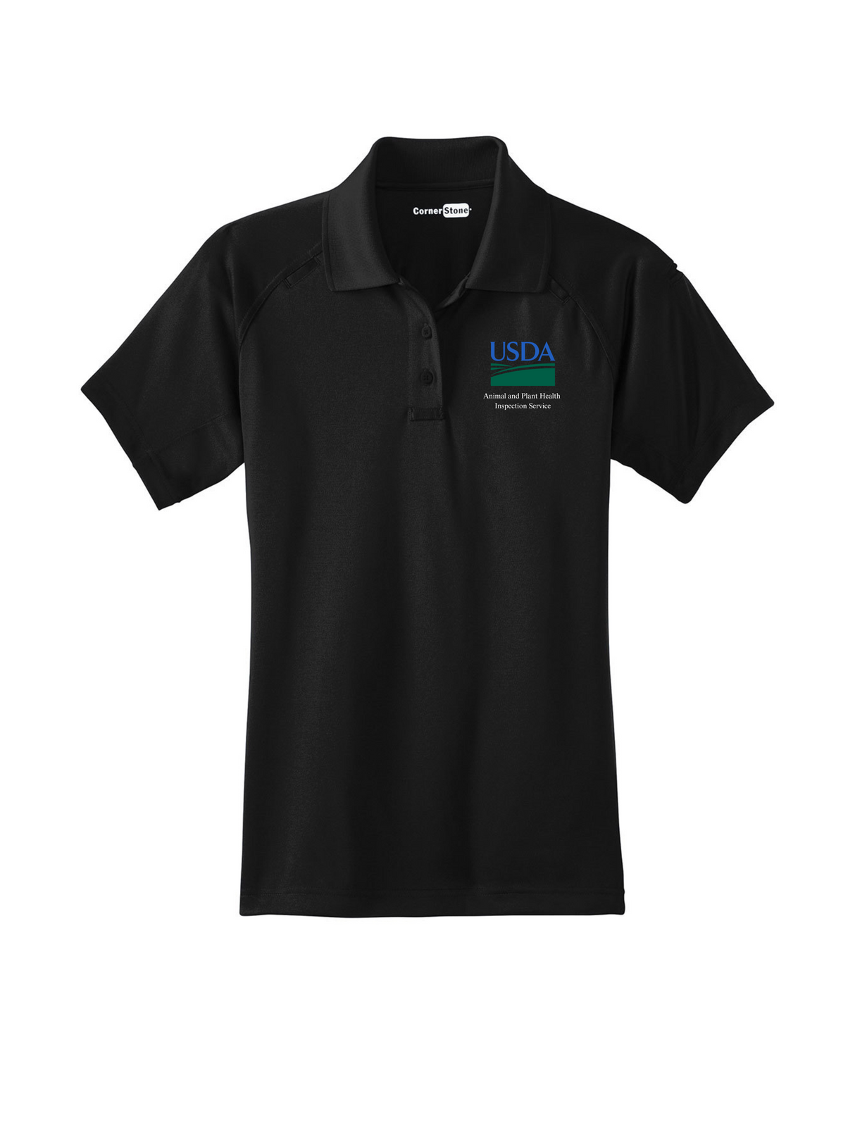 APHIS_Womens_Tactical_Short_Sleeve_Polo_-_Black