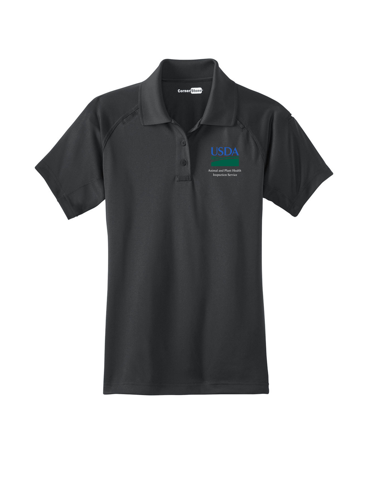 APHIS_Womens_Tactical_Short_Sleeve_Polo_-_Slate_Gray