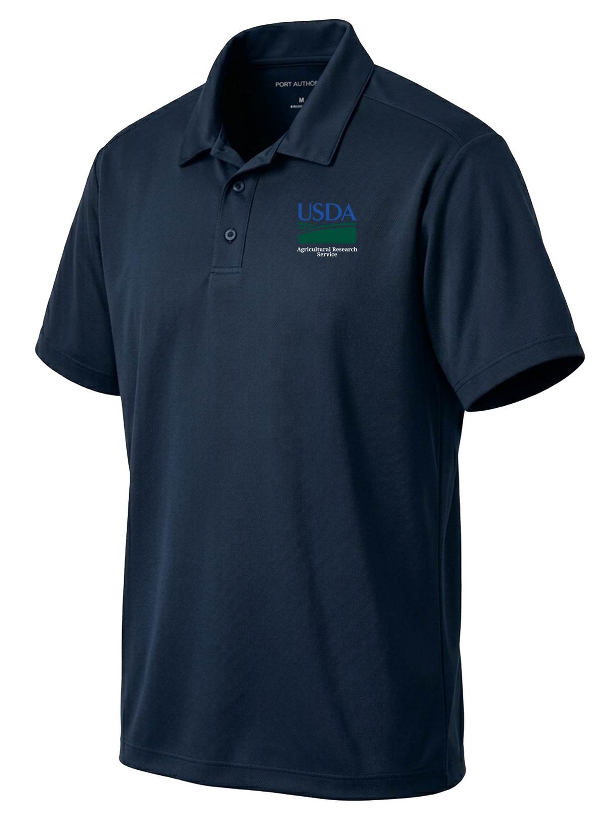 Agriculture Research Service (ARS) Men's Dri Fit Polo Navy Blue government employee uniform shirt