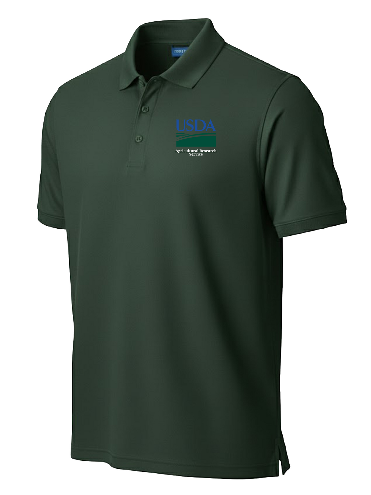 Agriculture Research Service (ARS) Men's Polo Dark Green government employee uniform shirt