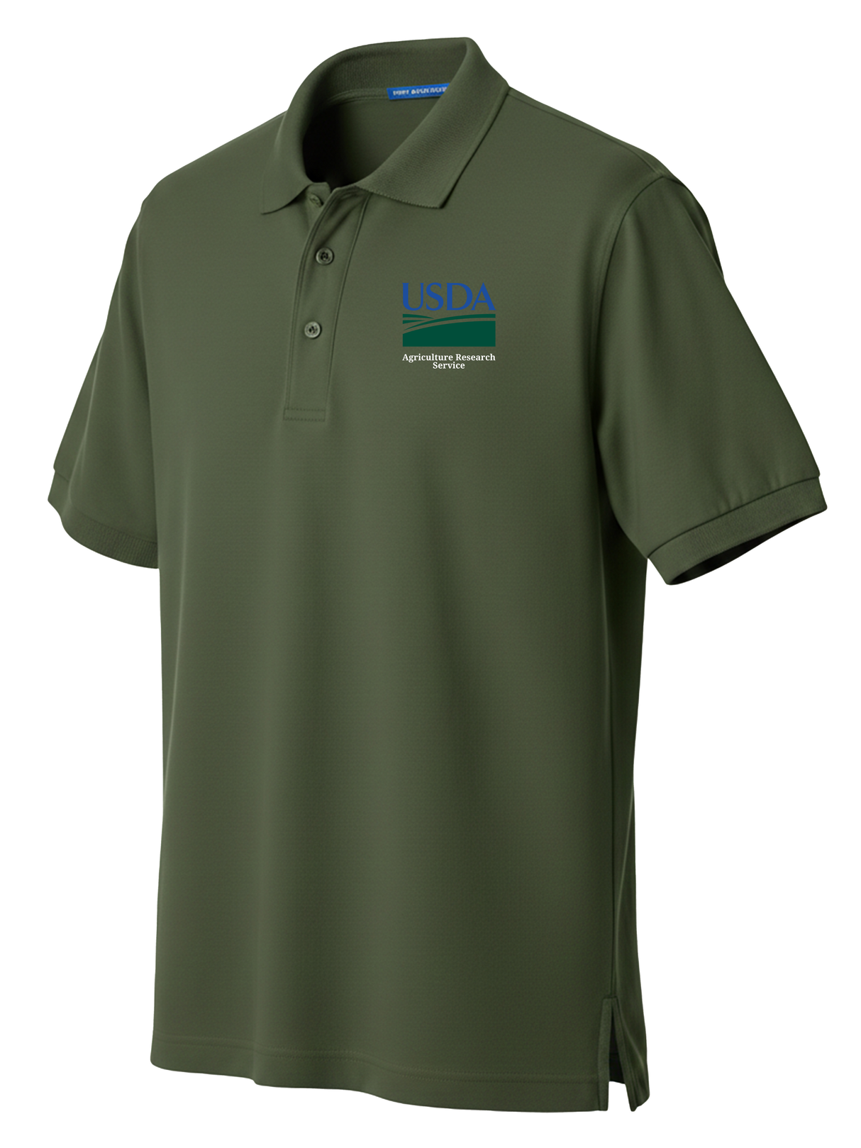 Agriculture Research Service (ARS) Men's Polo Drab Green government employee uniform shirt