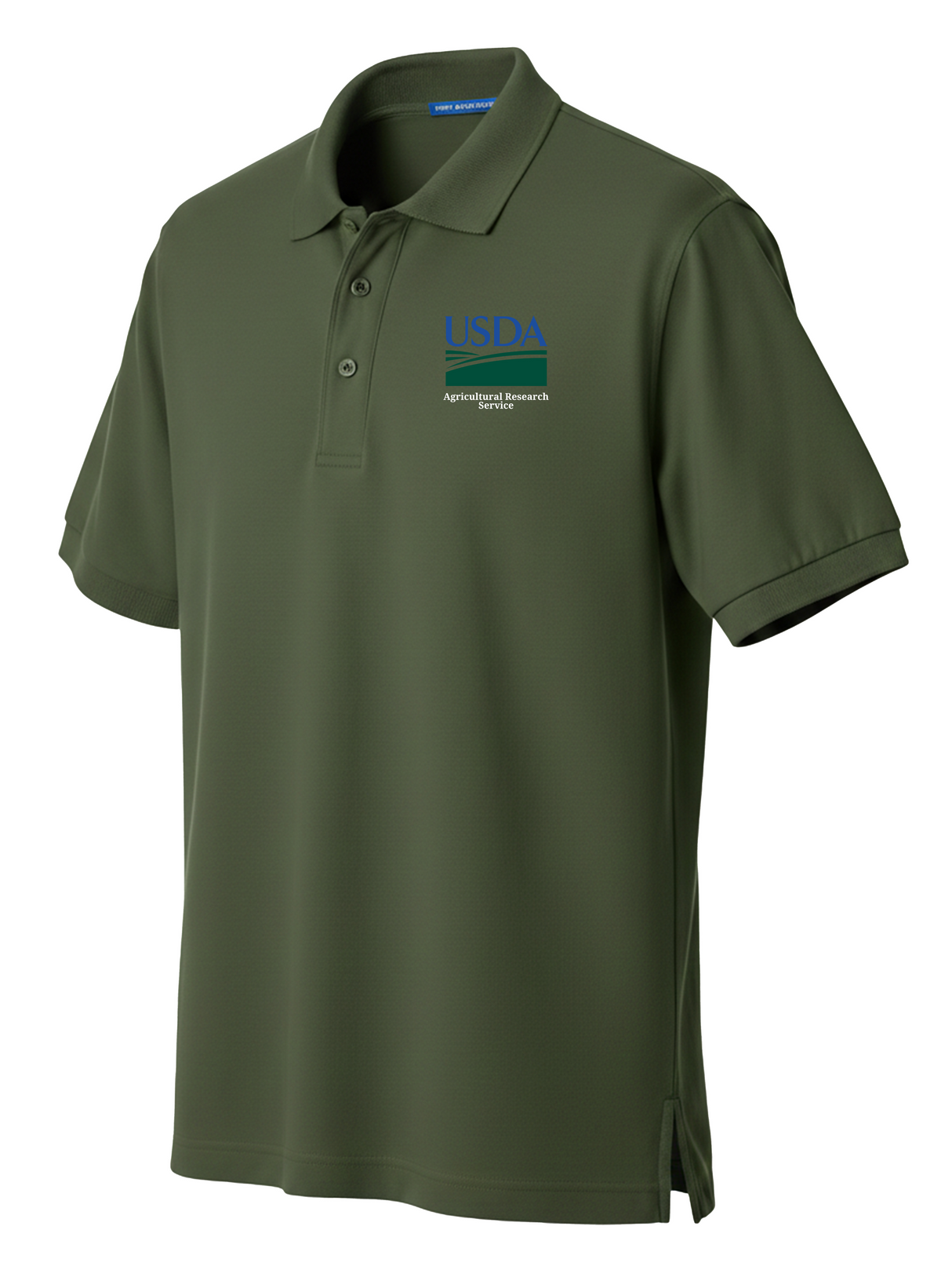 Agriculture Research Service (ARS) Men's Polo Drab Green government employee uniform shirt