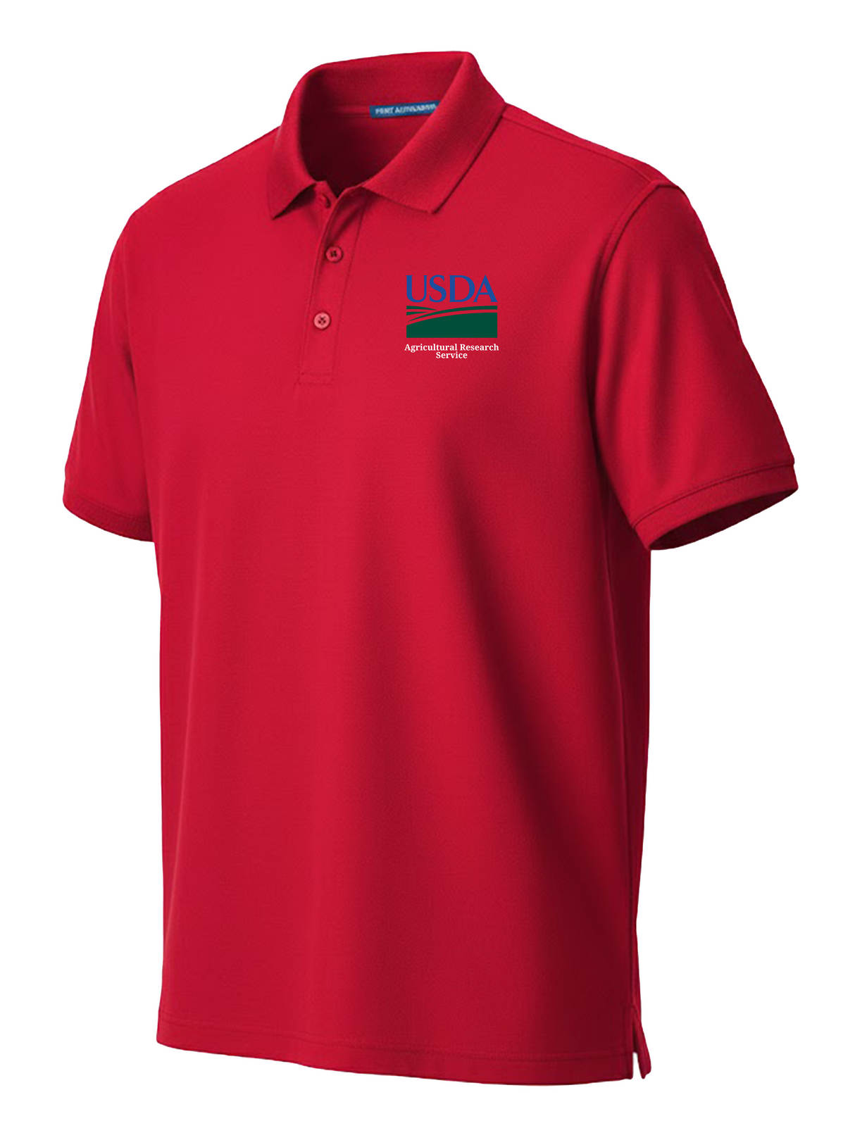Agriculture Research Service (ARS) Men's Polo Red government employee uniform shirt