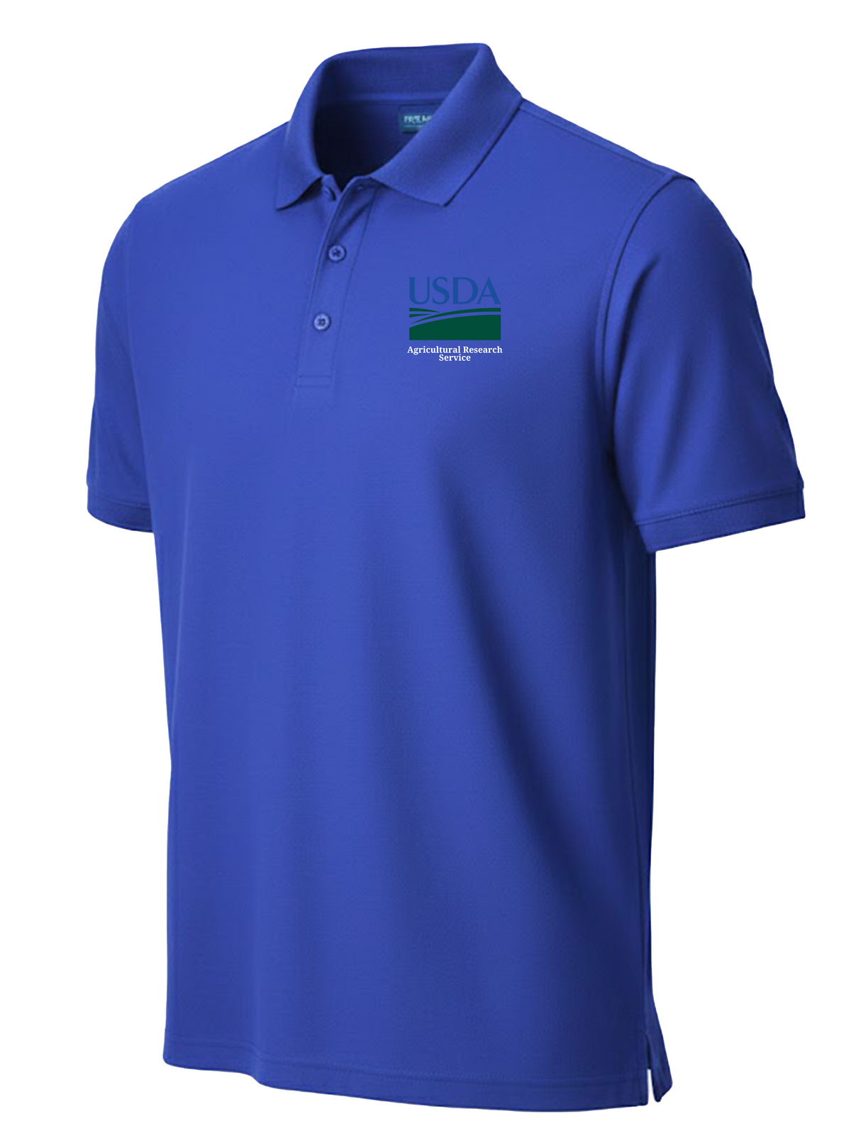 Agriculture Research Service (ARS) Men's Polo Royal Blue government employee uniform shirt