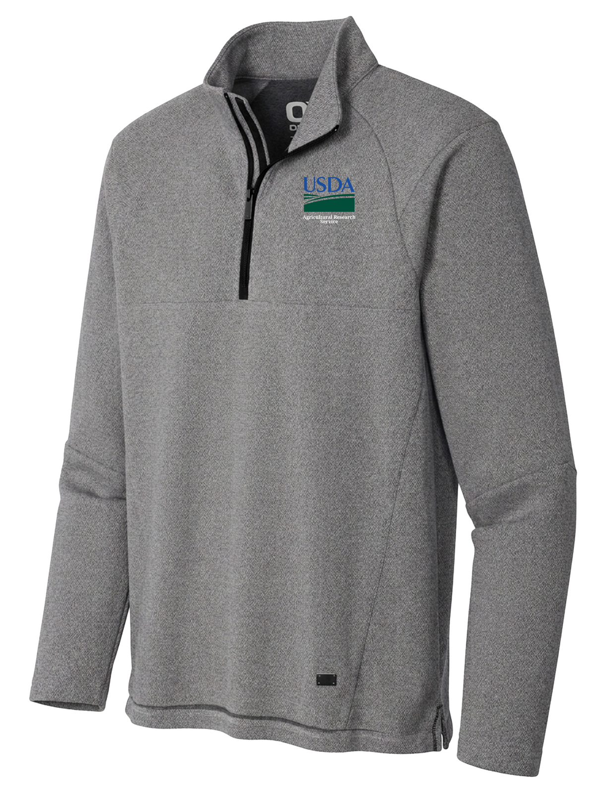 Agriculture Research Service (ARS) Men's Transition Quarter Zip Light Gray government employee uniform shirt