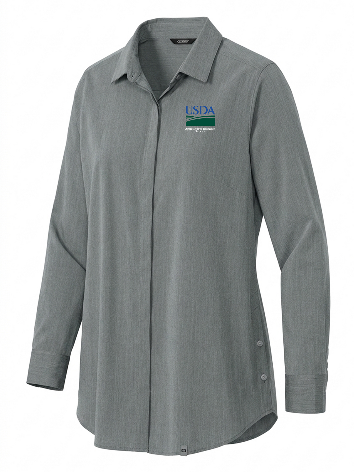 Agriculture Research Service (ARS) Women's Commuter Shirt Slate Gray government employee uniform shirt