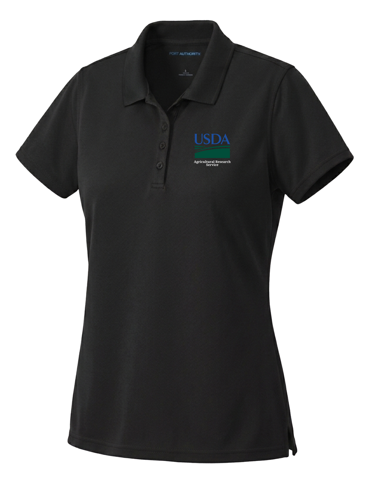 Agriculture Research Service (ARS) Women's Dri Fit Polo Black government employee uniform shirt