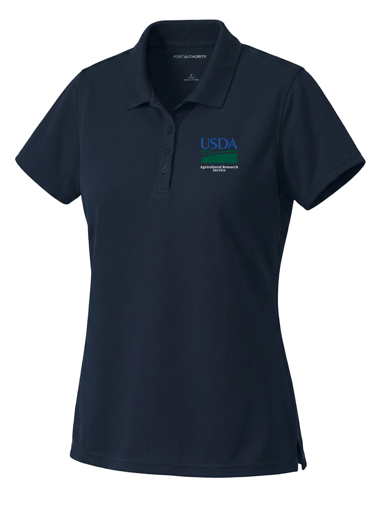 Agriculture Research Service (ARS) Women's Dri Fit Polo Navy Blue government employee uniform shirt