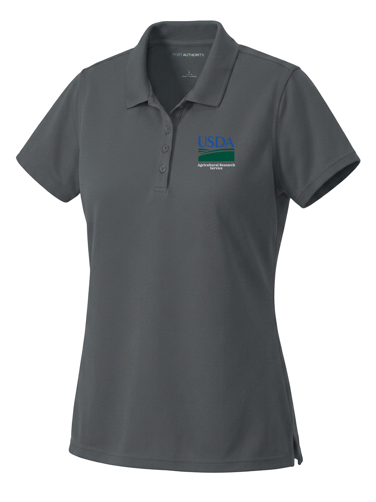 Agriculture Research Service (ARS) Women's Dri Fit Polo Slate Gray government employee uniform shirt