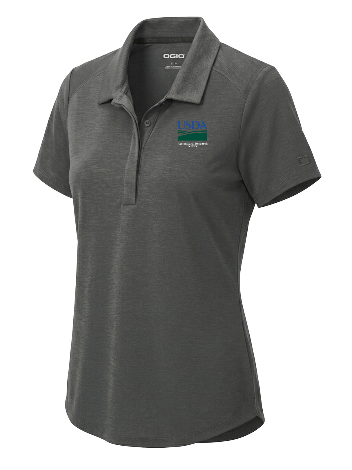 Agricultural Research Service (ARS) Women's Polo Slate Gray government employee uniform shirt