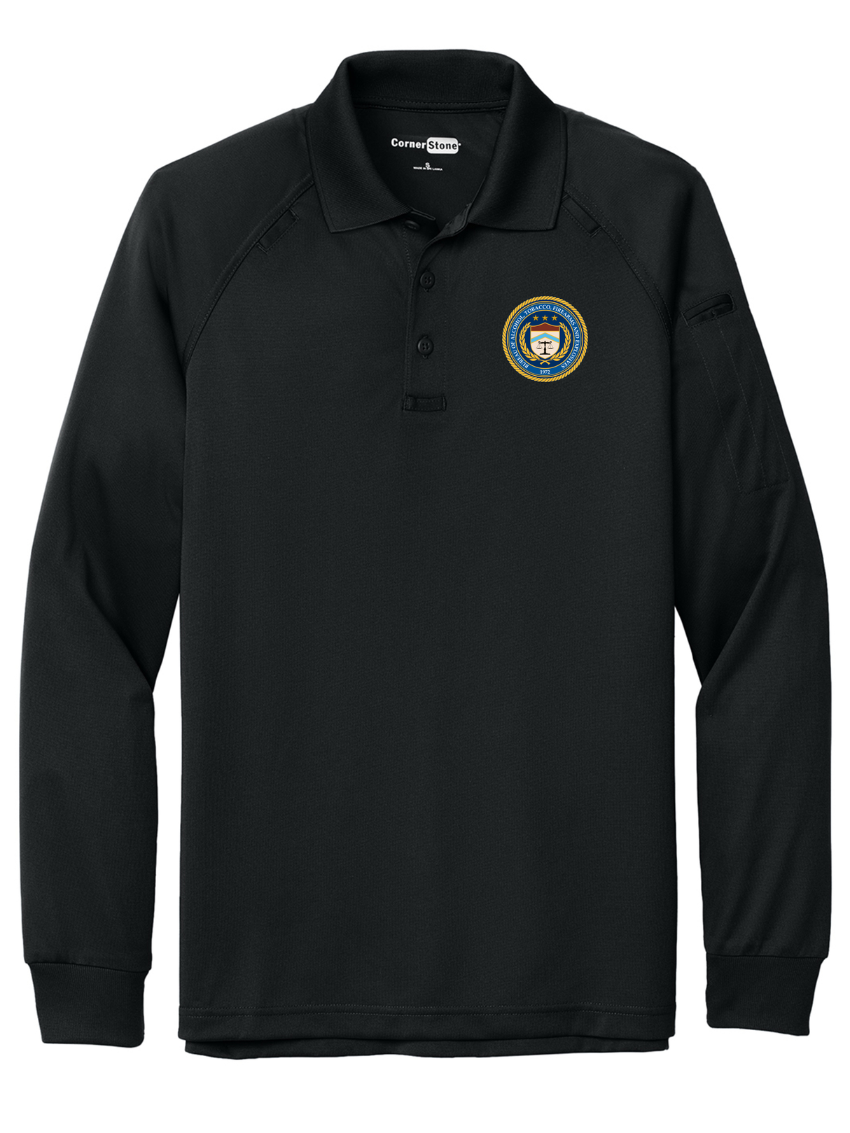 ATF Men's Tactical Long Sleeve Polo