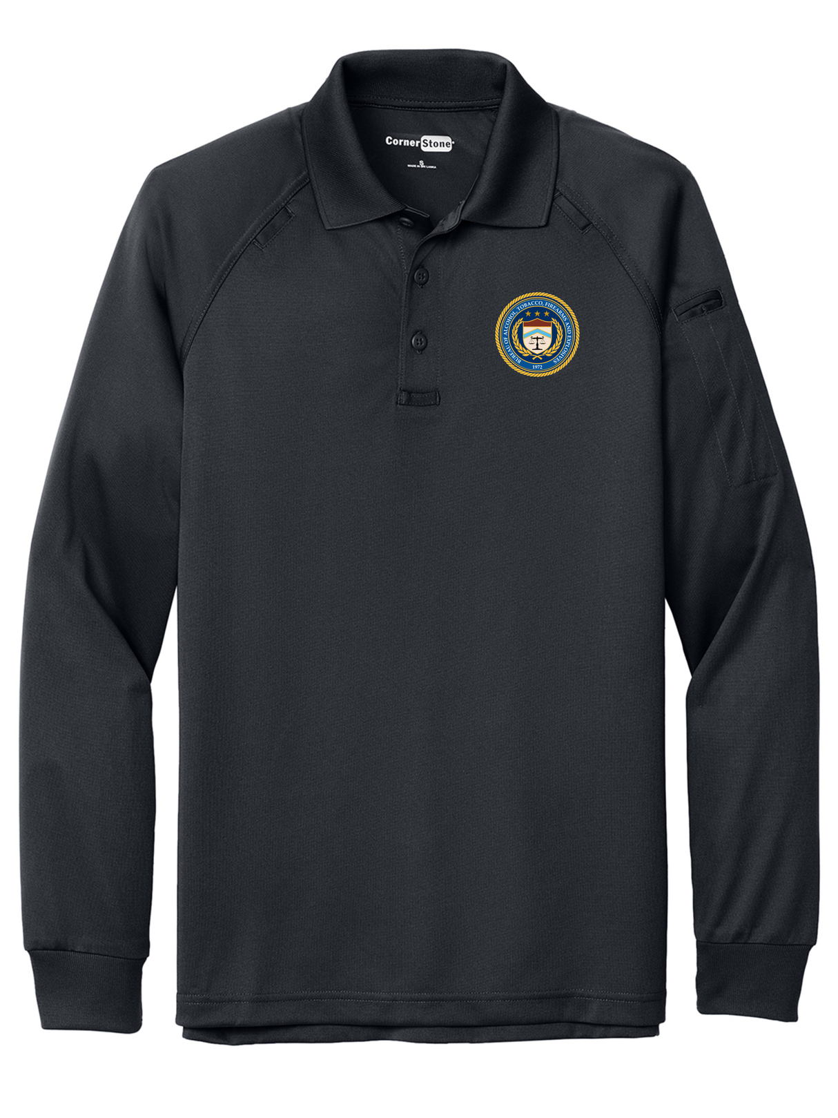 ATF Men's Tactical Long Sleeve Polo