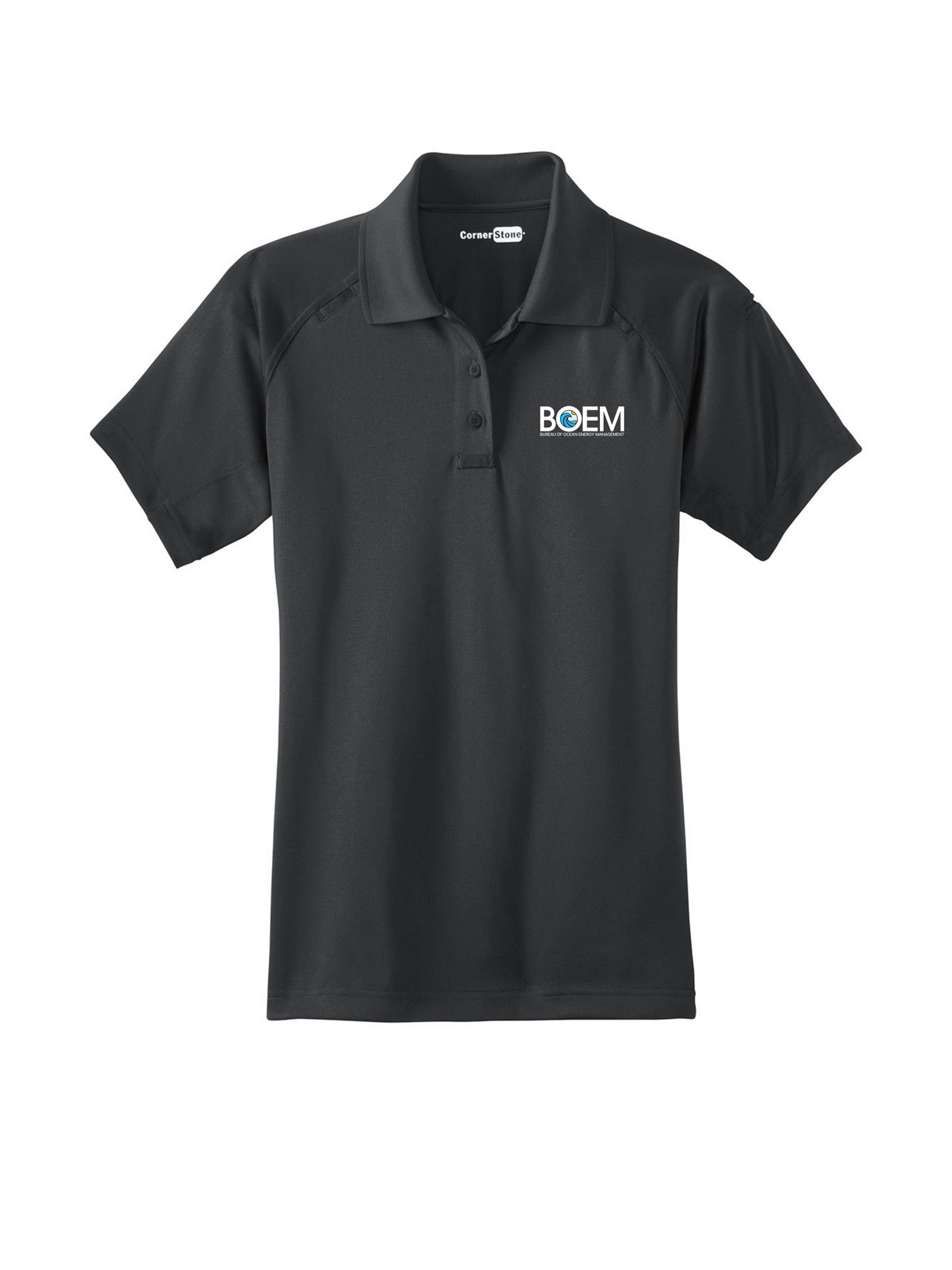 BOEM_Womens_Tactical_Short_Sleeve_Polo_-_Slate_Gray