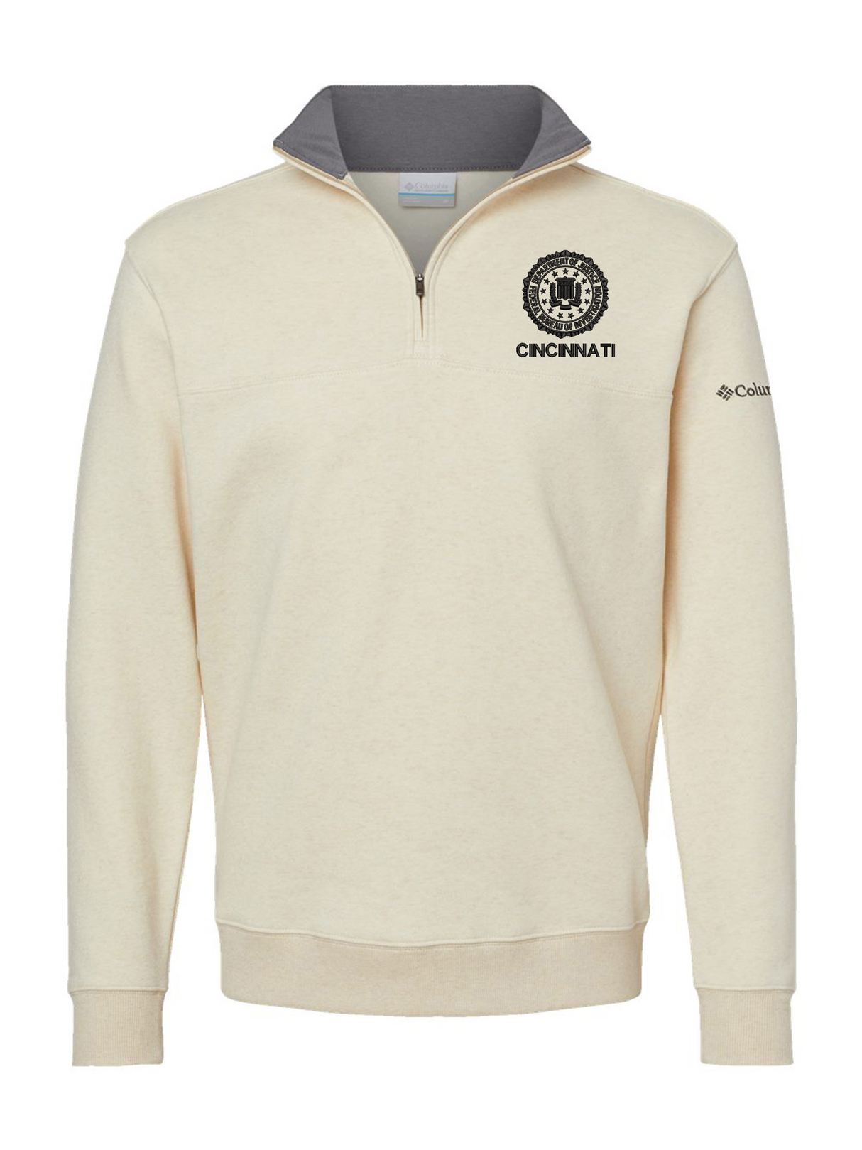 FBI Cincinnati Men's Columbia Hart Mountain™ Fleece Khaki government employee uniform shirt