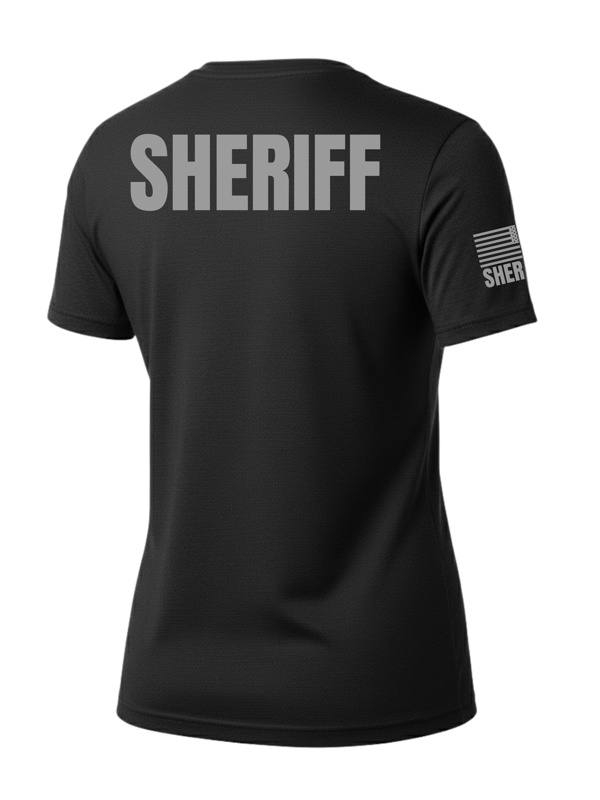 Black Sheriff Women's Shirt - Short Sleeve (Gray)