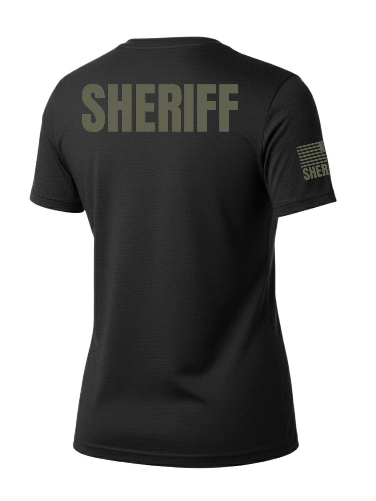 Black Sheriff Women's Shirt - Short Sleeve (Green)