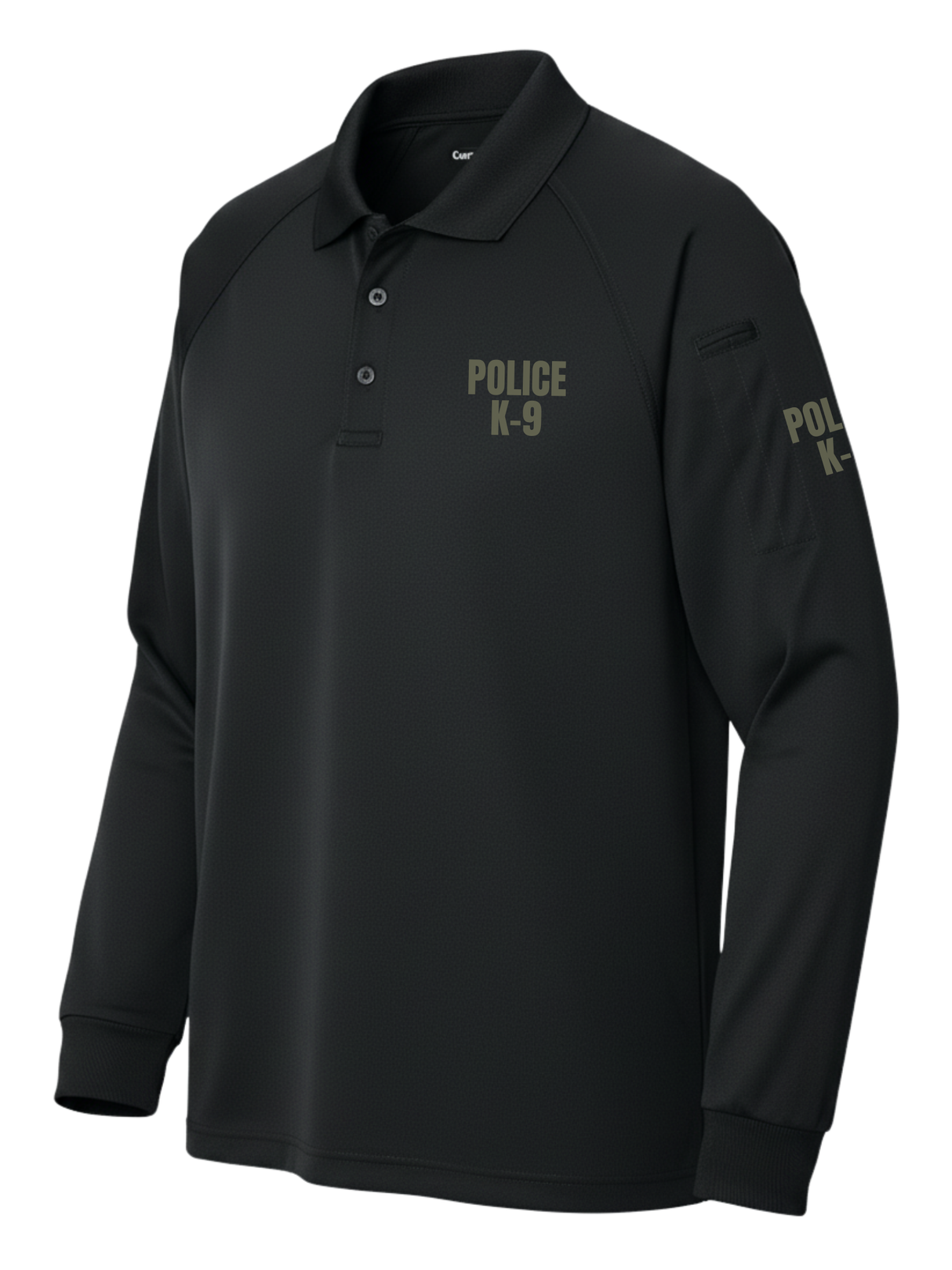 Black Tactical Long Sleeve - Police K-9 Men's Shirt (Drab)
