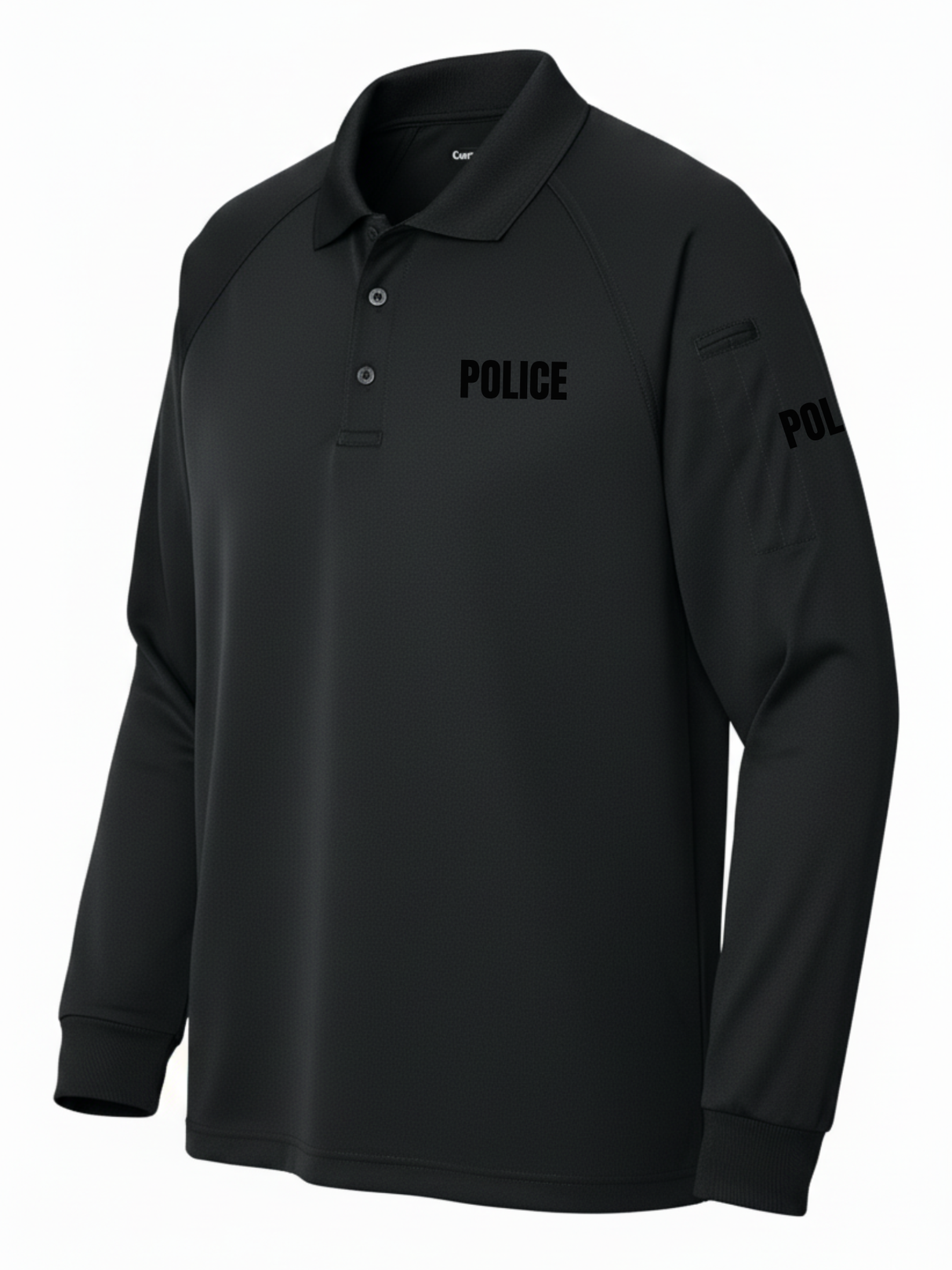 Black Tactical Long Sleeve - Police Men's Shirt (Black)