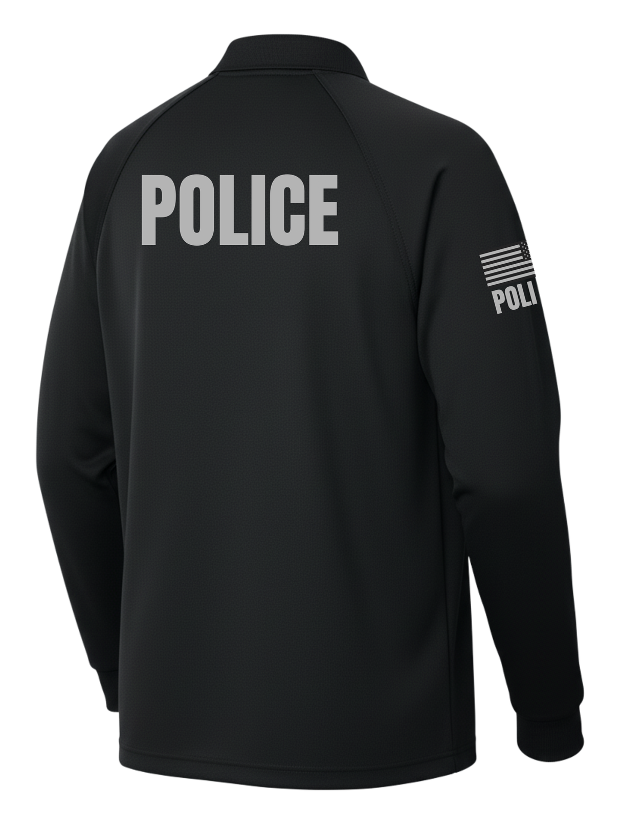 Black Tactical Long Sleeve - Police Men's Shirt (Gray)
