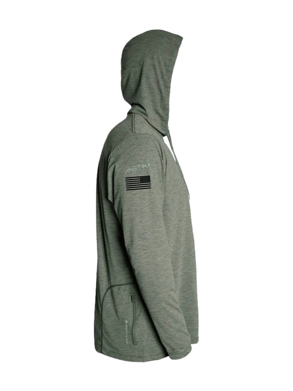 Broward Sheriff Office (BSO) QRF long sleeve anetik olive hoodie right