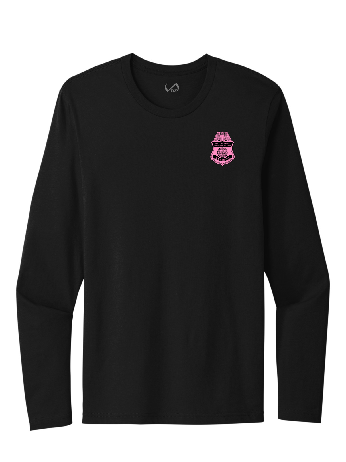 CBP FEDERAL OFFICER Cancer Awareness T-shirt Long Sleeve