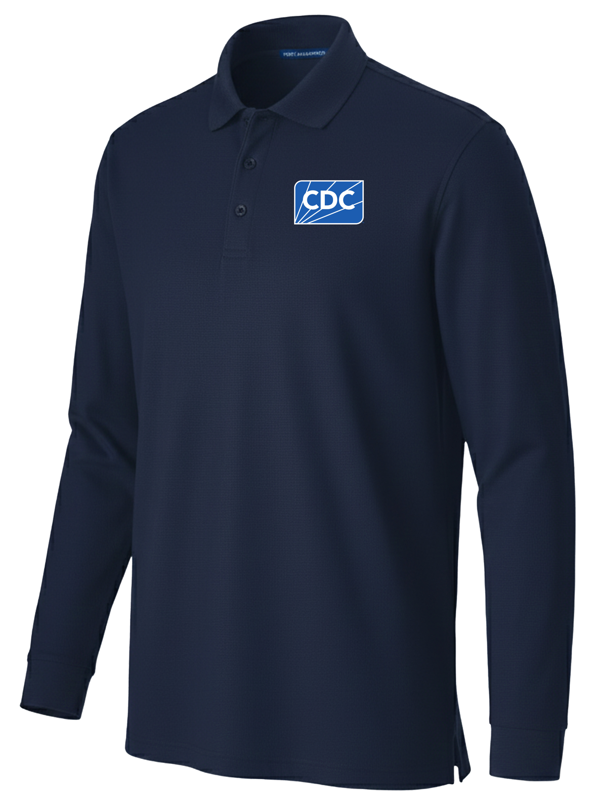 Centers for Disease Control and Prevention (CDC) Men's Long Sleeve Polo Navy Blue government employee uniform shirt