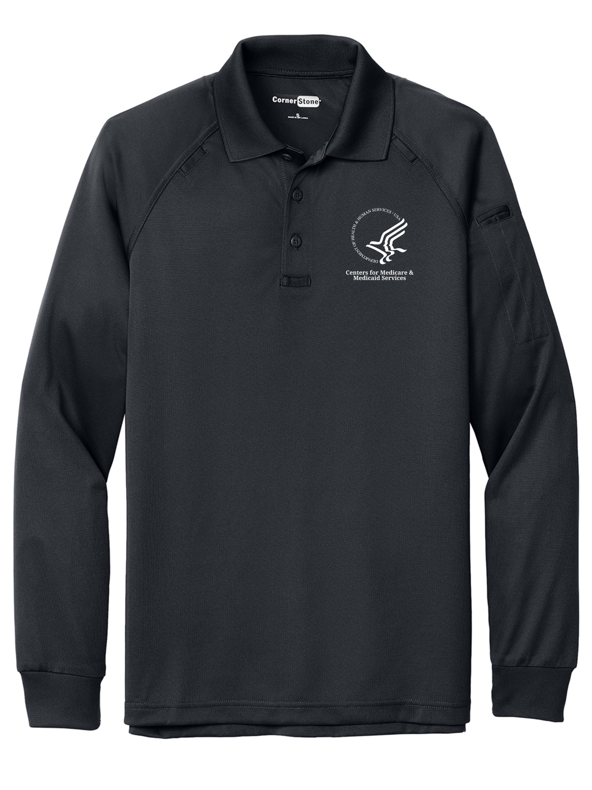 CMS Men's Tactical Long Sleeve Polo