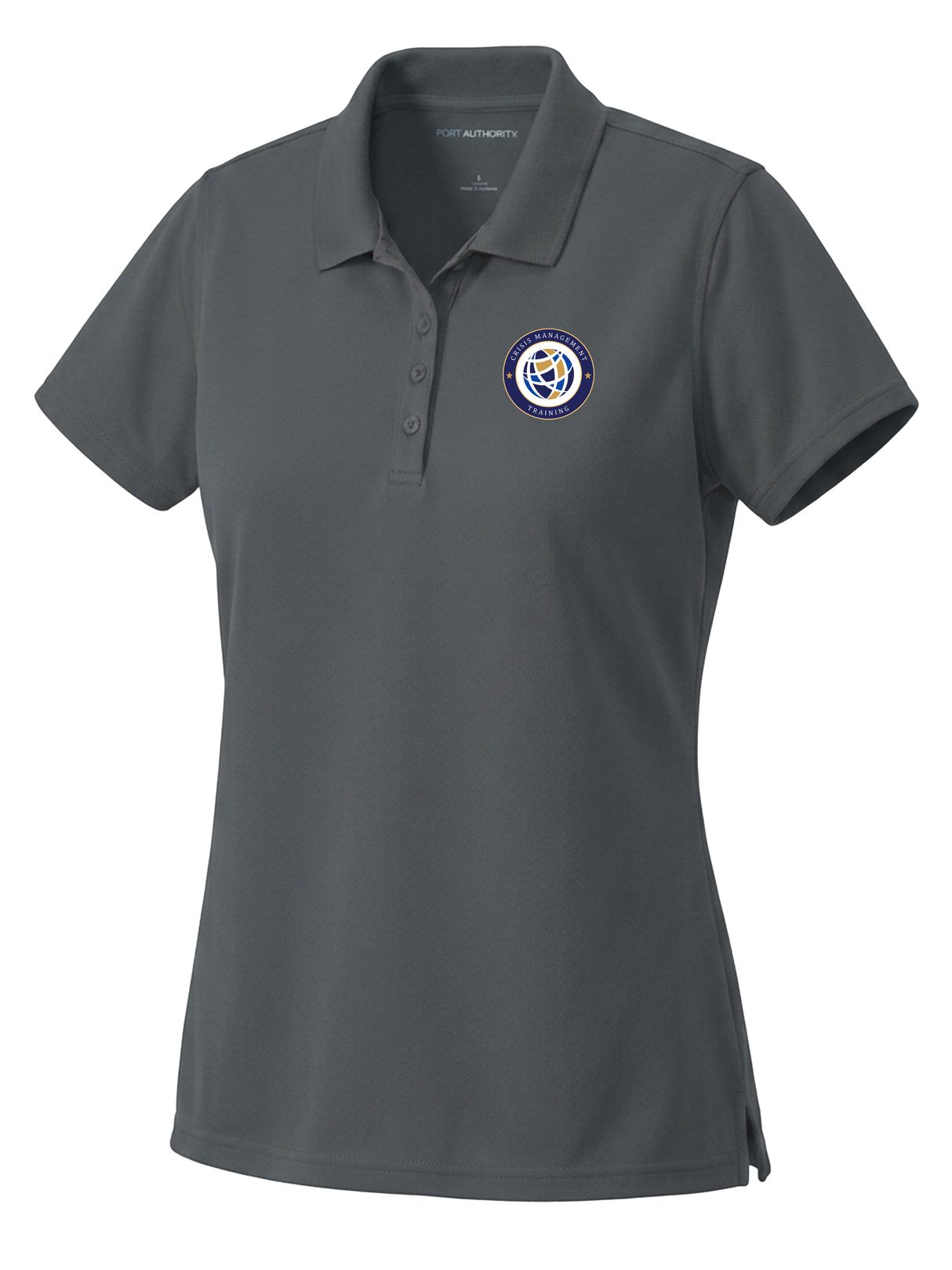 Crisis Management Training (CMT) Women's Dri Fit Polo Slate Gray government employee uniform shirt