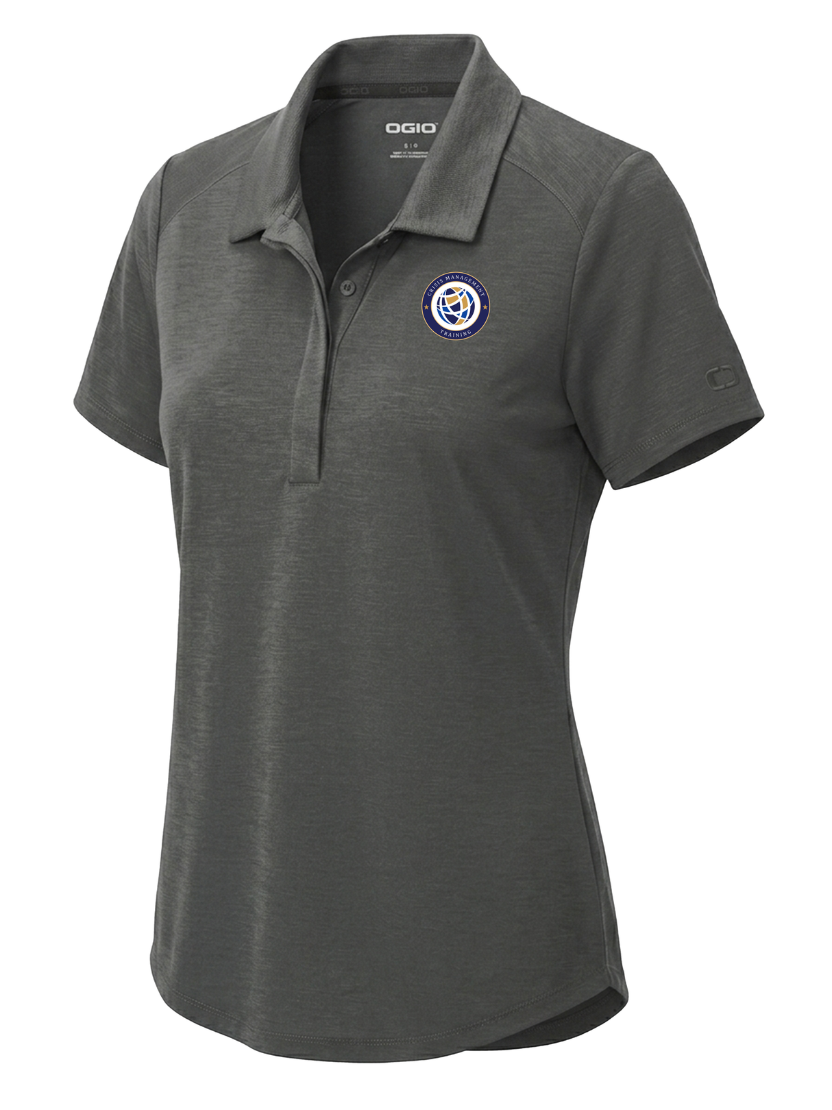 Crisis Management Training (CMT) Women's Polo Slate Gray government employee uniform shirt