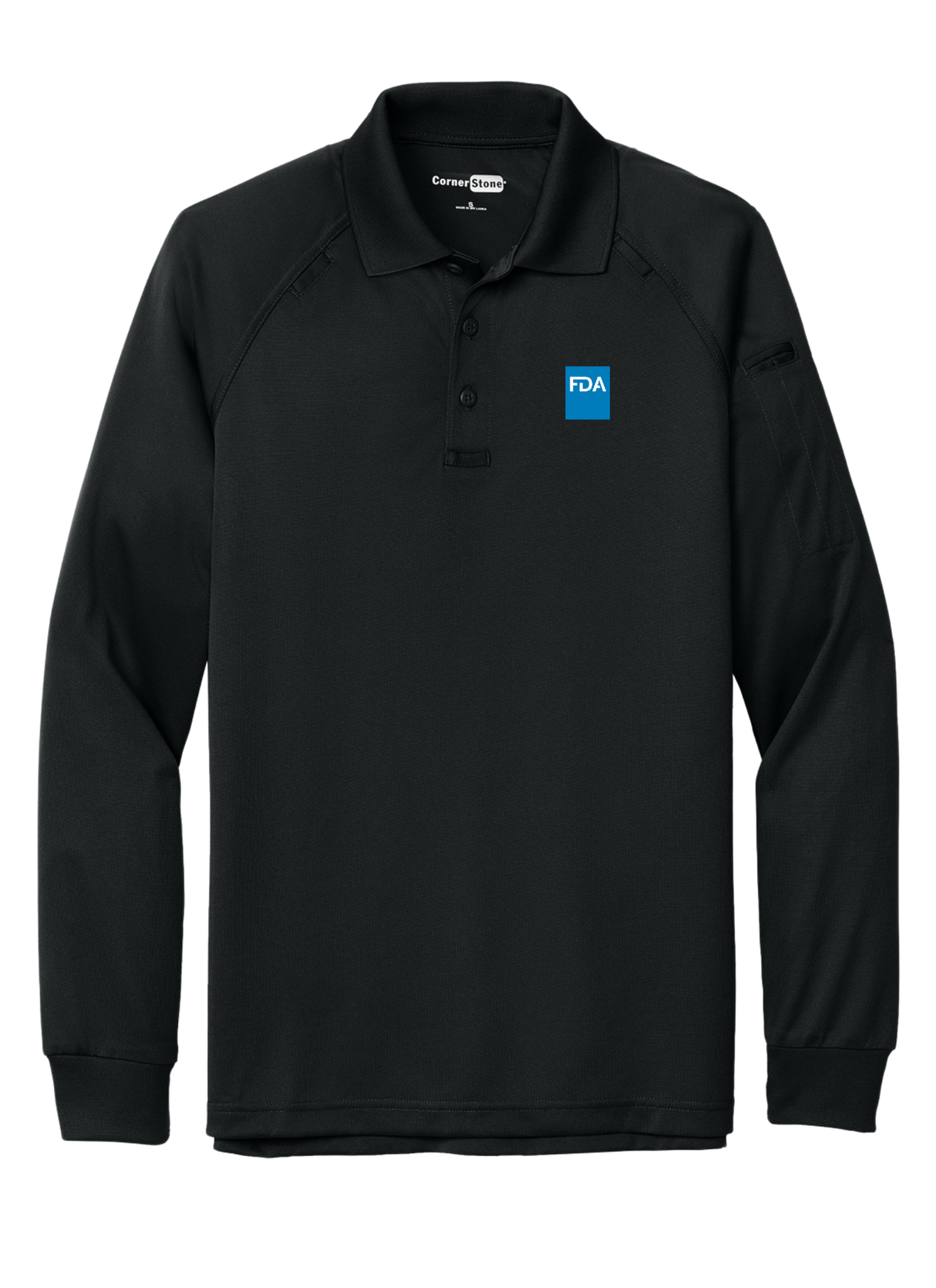 FDA Men's Tactical Long Sleeve Polo