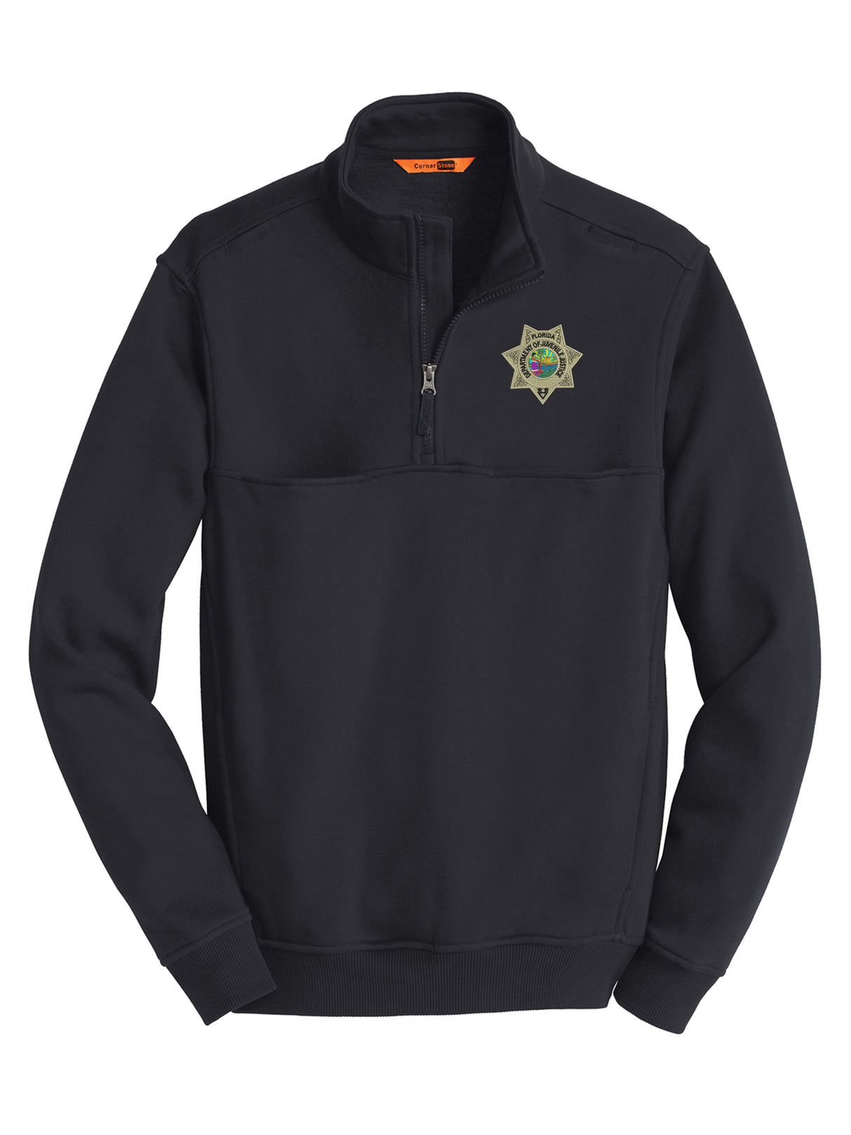 Florida Department of Juvenile Justice (DJJ) Men's Fleece Job Shirt Dark Navy government employee uniform shirt