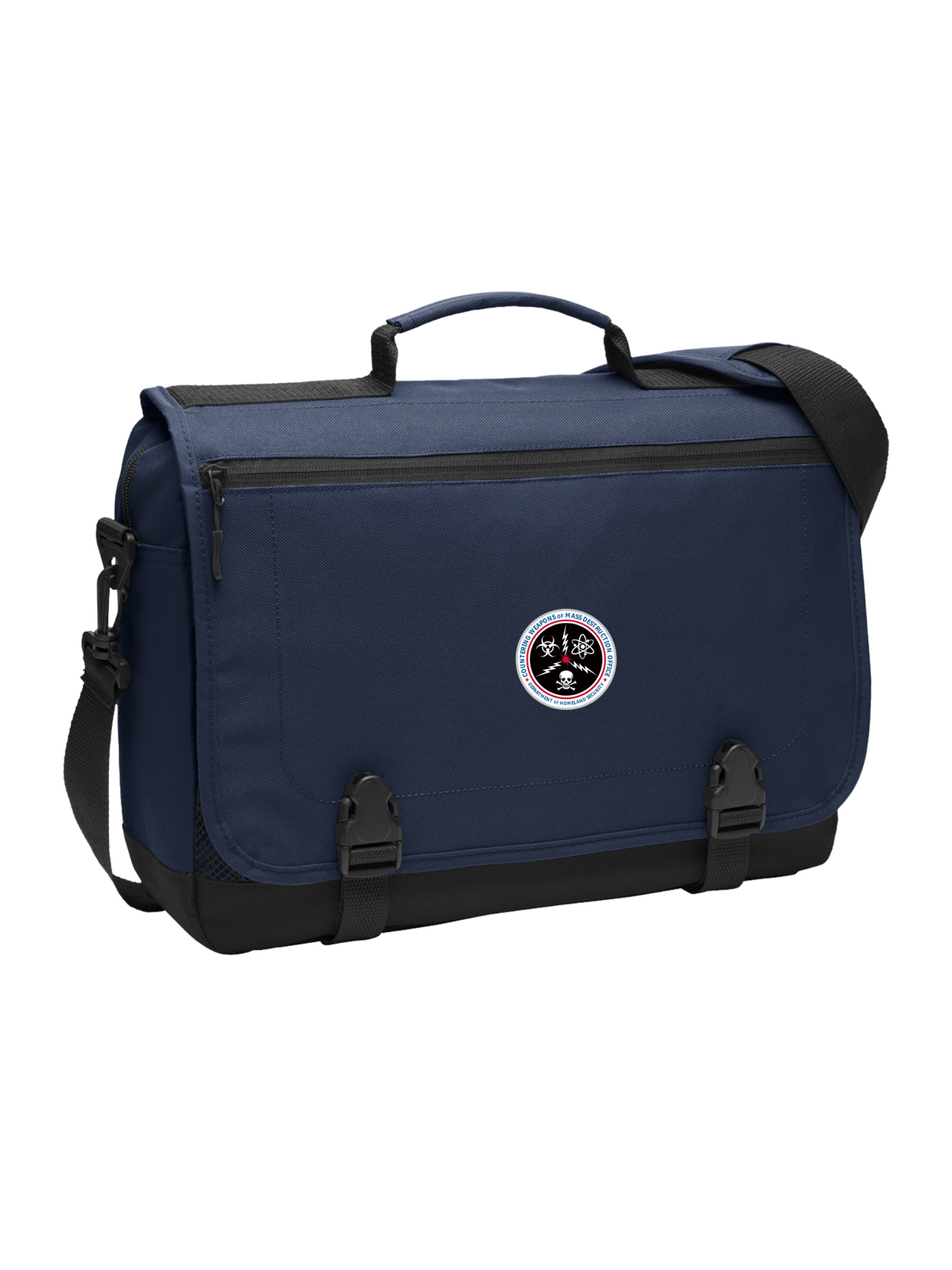 CWMD_PortAuthority_LaptopBag_Front_Blue