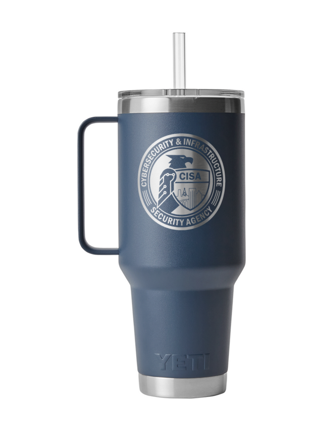 Cybersecurity and Infrastructure Security Agency CISA 42oz Straw Mug Navy