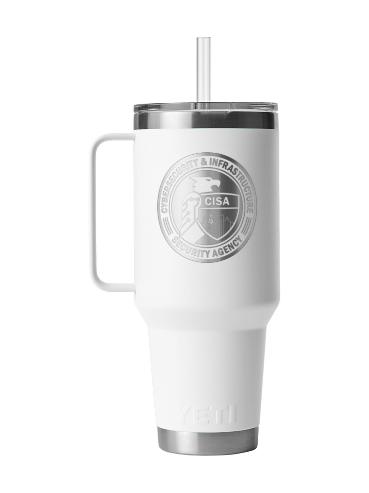 Cybersecurity and Infrastructure Security Agency CISA 42oz Straw Mug White