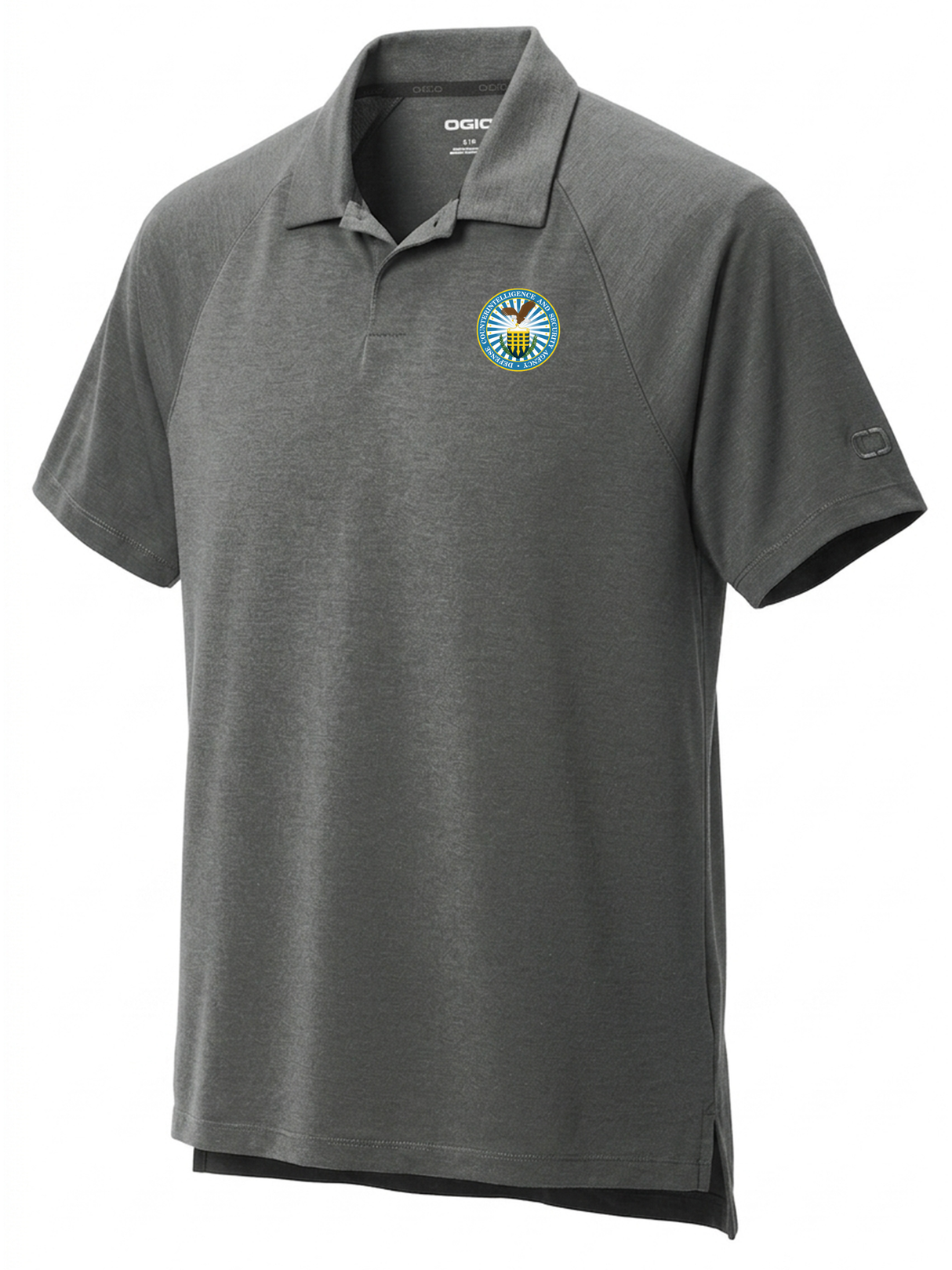 U.S. Defense Counterintelligence and Security Agency Men's Polo Slate Gray government employee uniform shirt