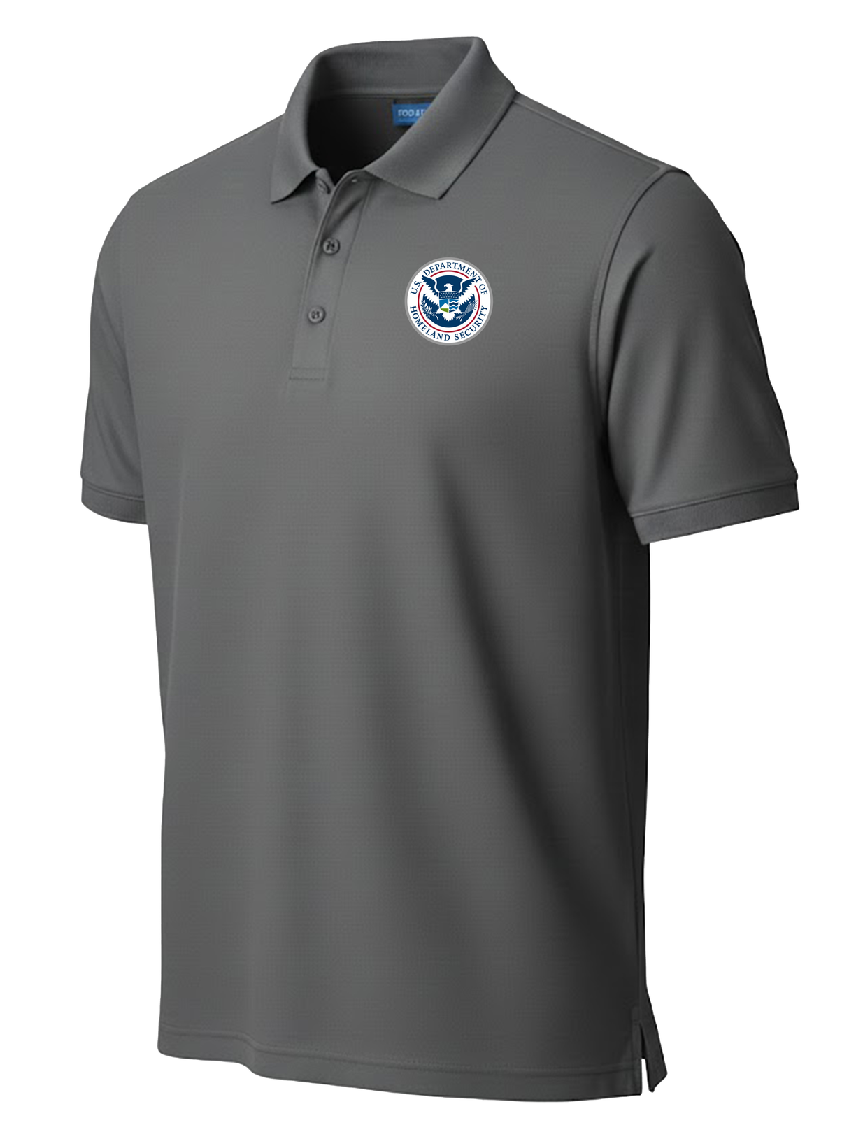 Dept. of Homeland Security Men's Polo Slate Gray government employee uniform shirt