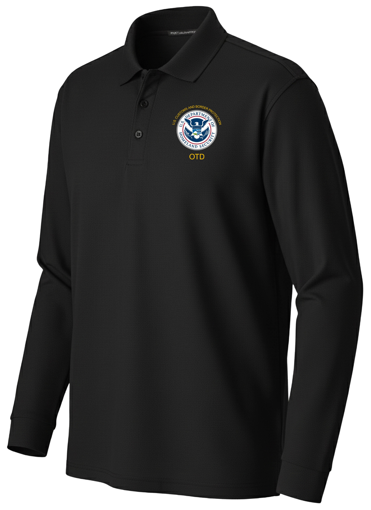 CBP OTD Men's Long Sleeve Agency Polo