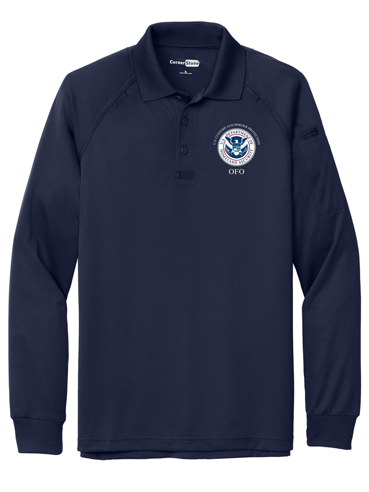 TACTICAL Dept of Homeland Security Polo- Men's Long Sleeve