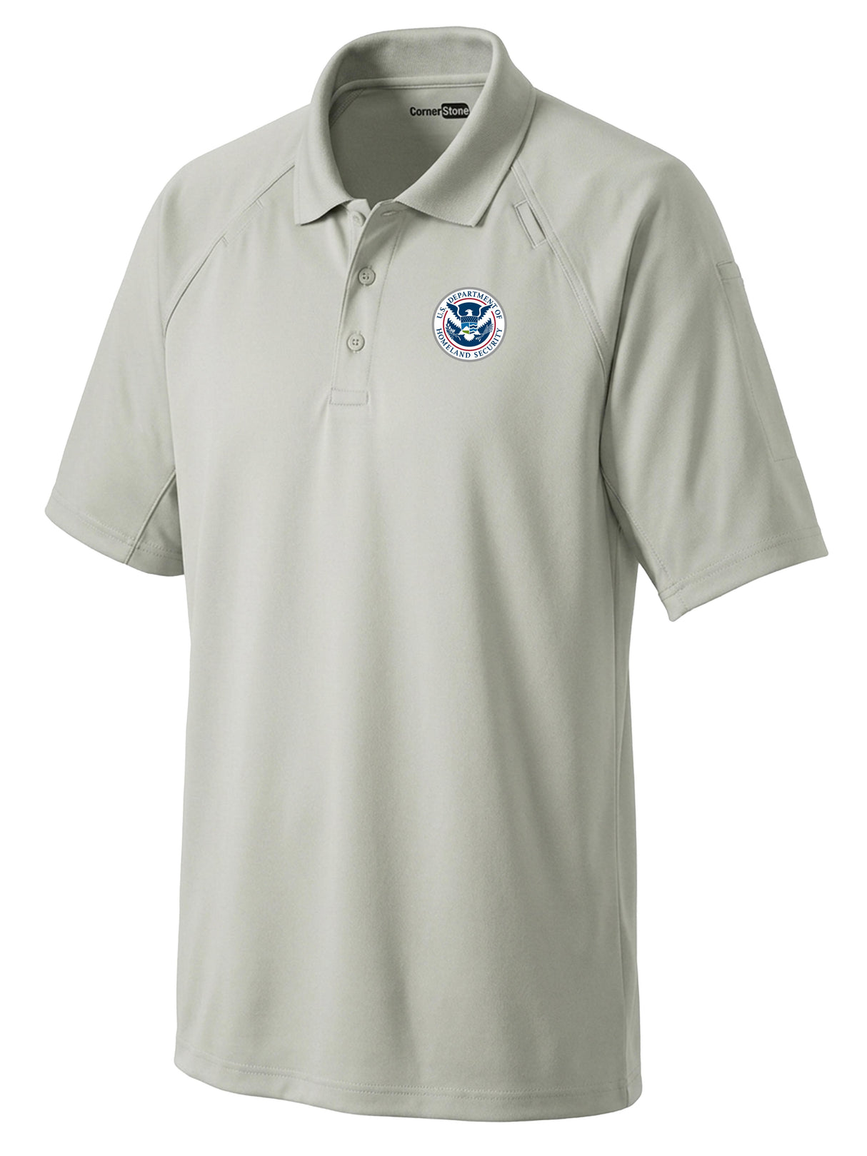 Dept. of Homeland Security Men's Tactical Polo Light Gray government employee uniform shirt
