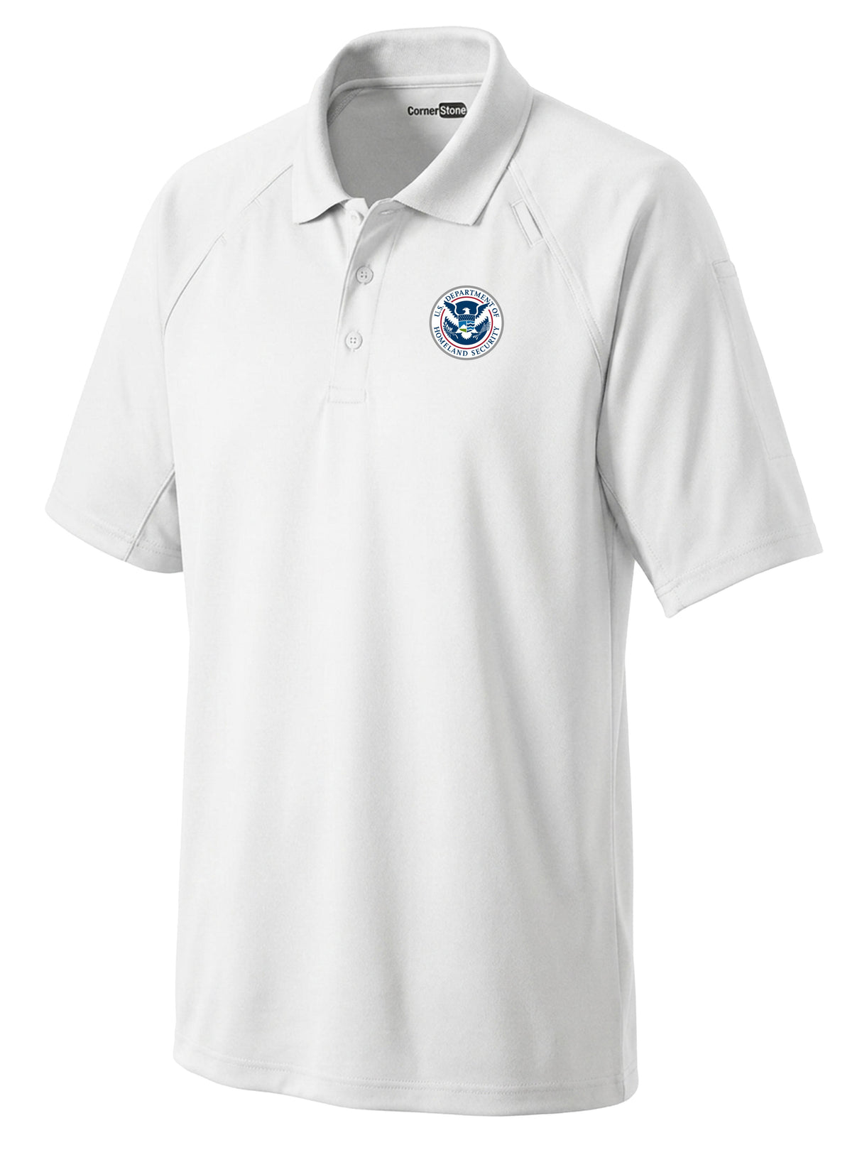 Dept. of Homeland Security Men's Tactical Polo White government employee uniform shirt