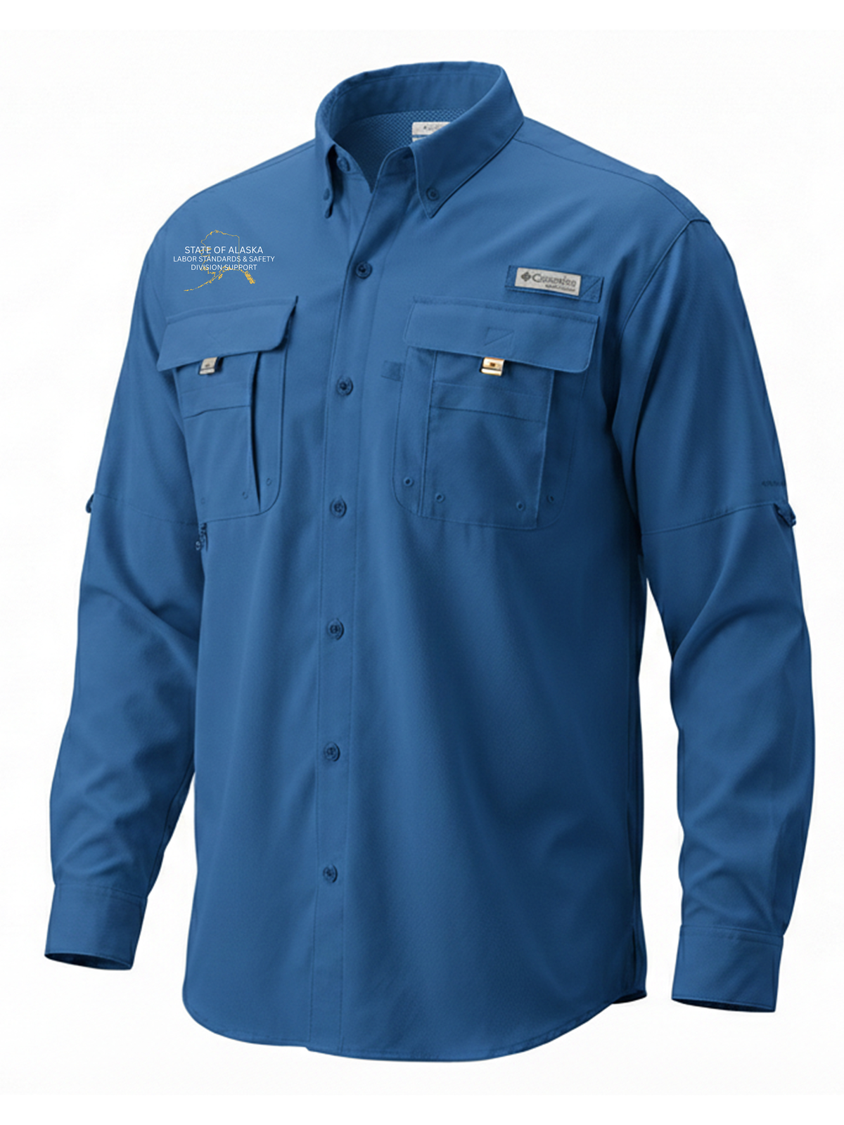 State of Alaska Department of Labor Men's Columbia Bahama™ II Button Up Long-Sleeve