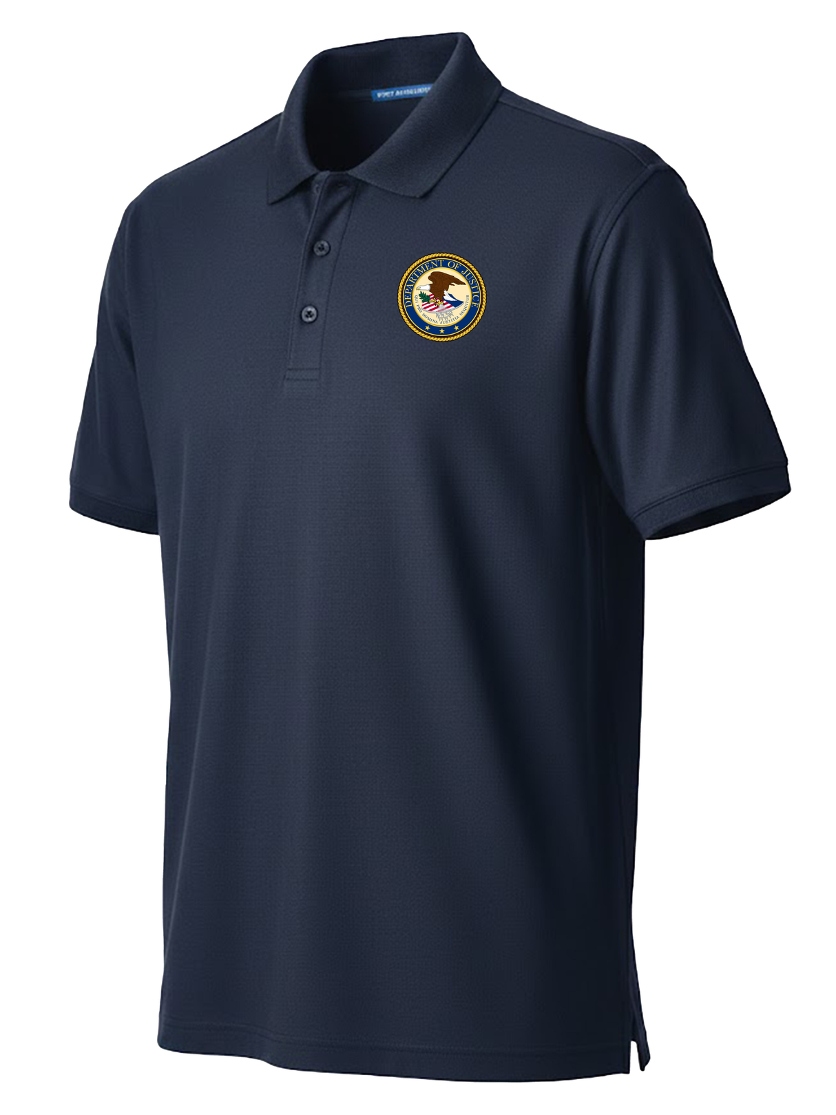 Department of Justice Men's Polo Dark Navy government employee uniform shirt