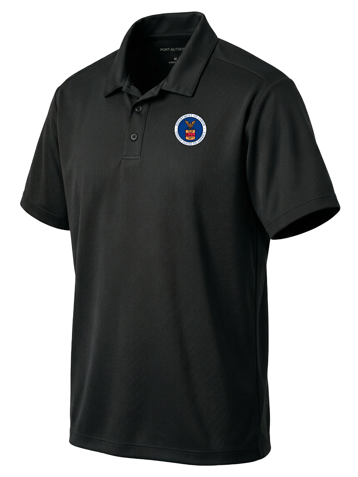 Department of Labor Men's Dri Fit Polo Black government employee uniform shirt