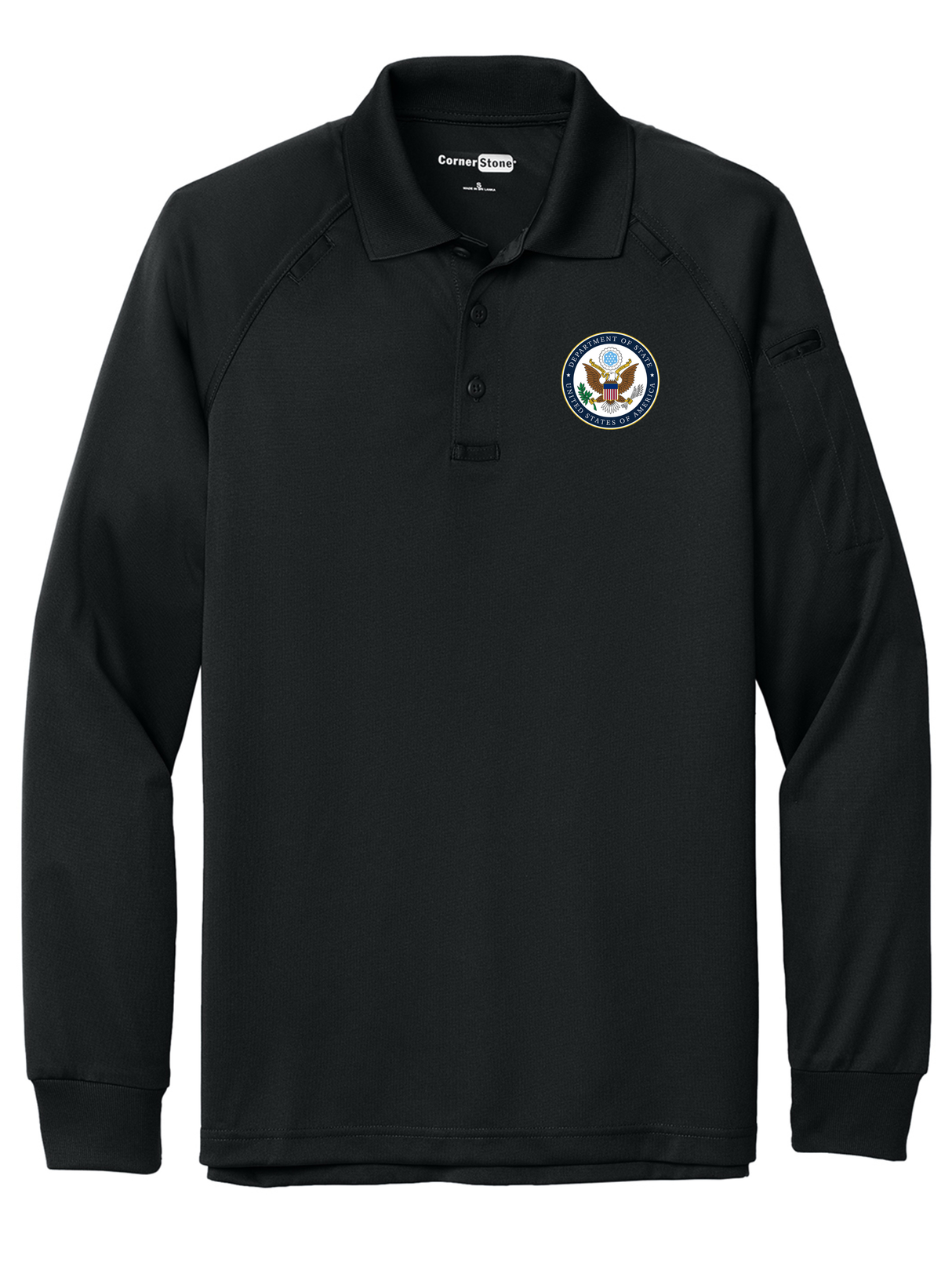 DOS Men's Tactical Long Sleeve Polo