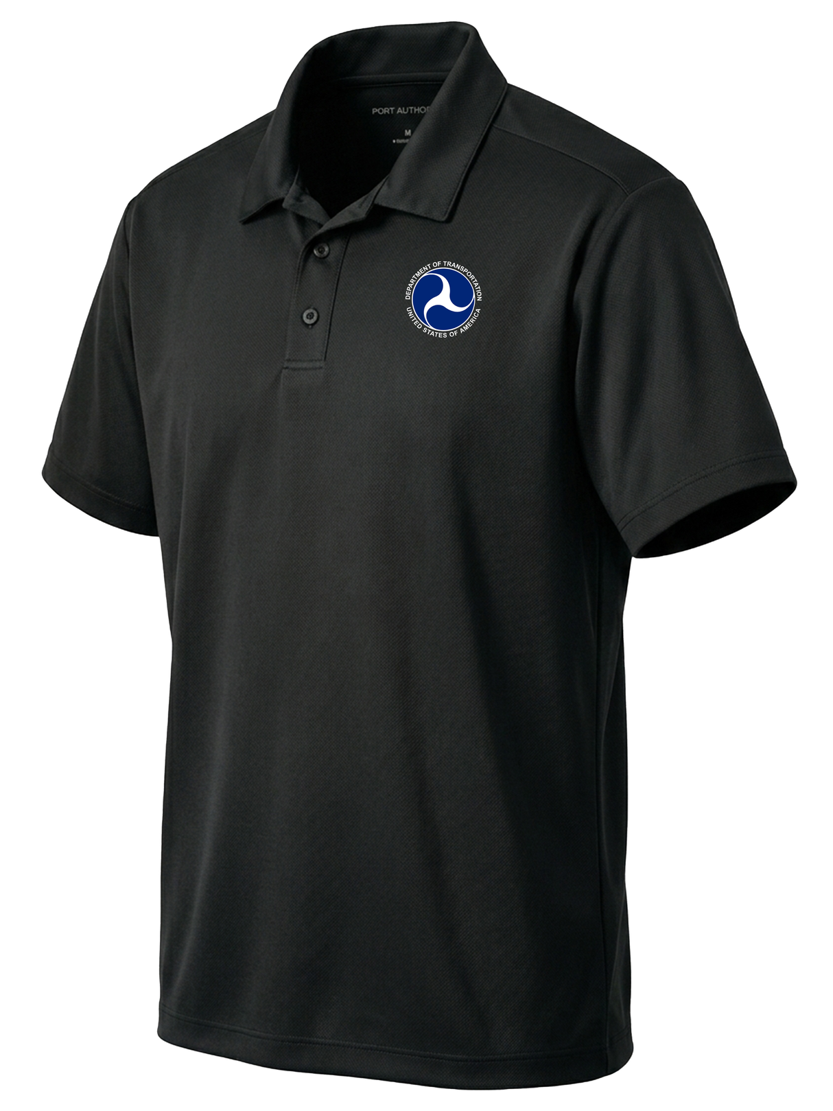 U.S. Department of Transportation Men's Dri Fit Polo Black government employee uniform shirt